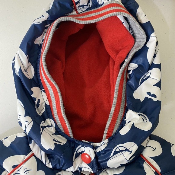 Mickey Mouse Disney Kids NWT Full Zip Puffer Hooded Jacket Size 4. - Picture 8 of 14